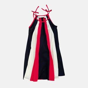 Girls Red Blue and White Dress